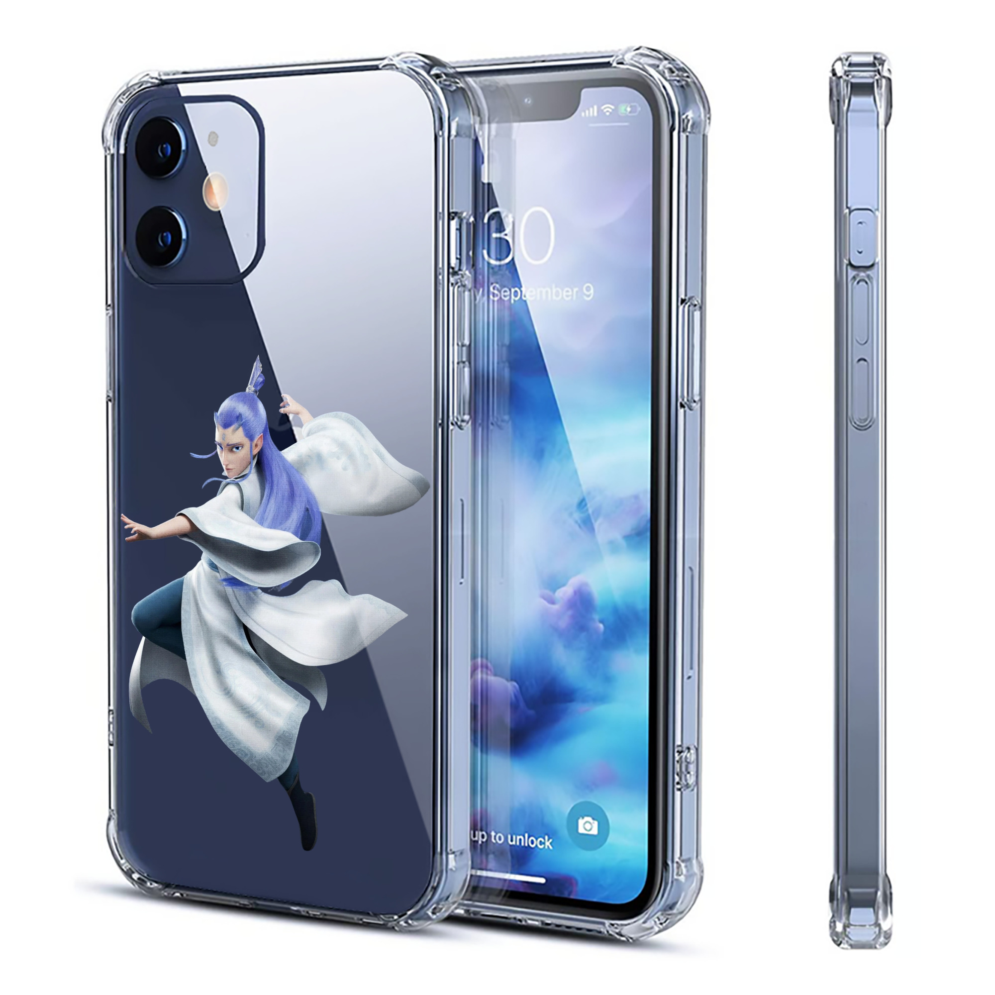 （画像用） Ne Zha 2 ナタ 魔童の大暴れ 【iPhone 12シリーズ対応】透明スマホケース（クリアソフトケース）